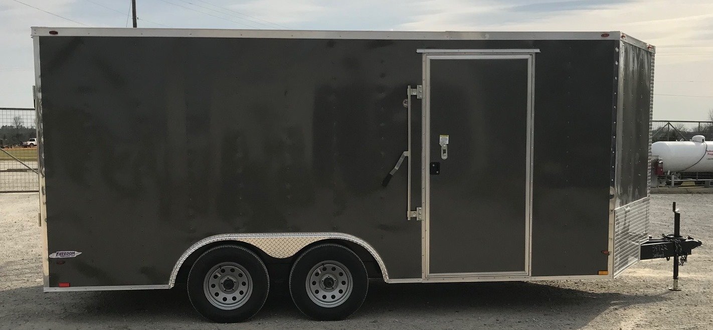 IMG_4472 CY221 Cynergy 7x16 Enclosed Trailer TA Charcoal - Image 1