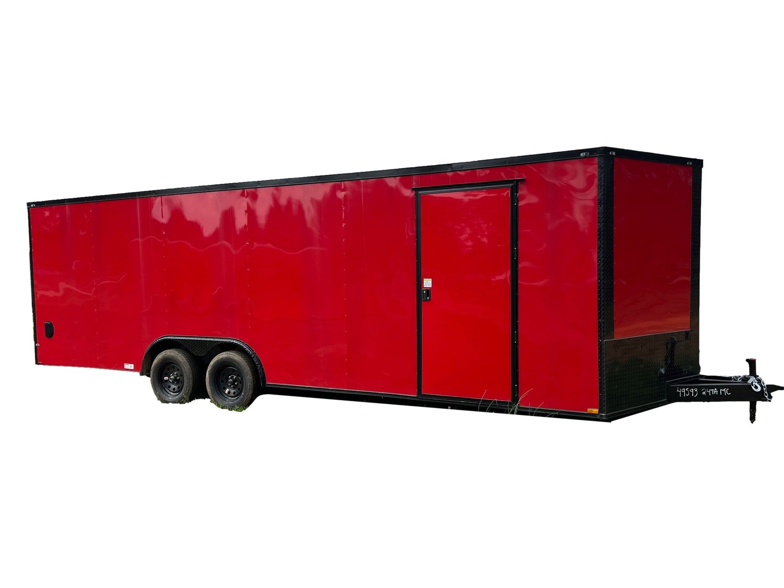 IMG_9112_1 QC233 Quality 8.5x24 Enclosed Trailer TA 7K Red Blackout - Image 1