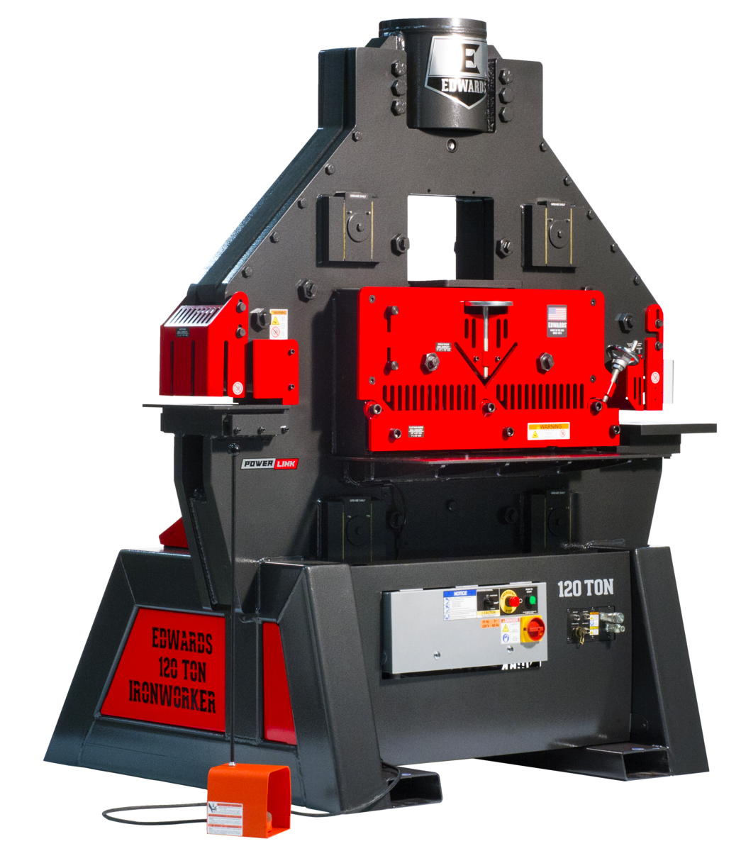 IW120-3P230-AC900_main.png Edwards 120 Ton Ironworker 230V, 3Ph, with PowerLink IW120-3P230-AC900 - Image 1