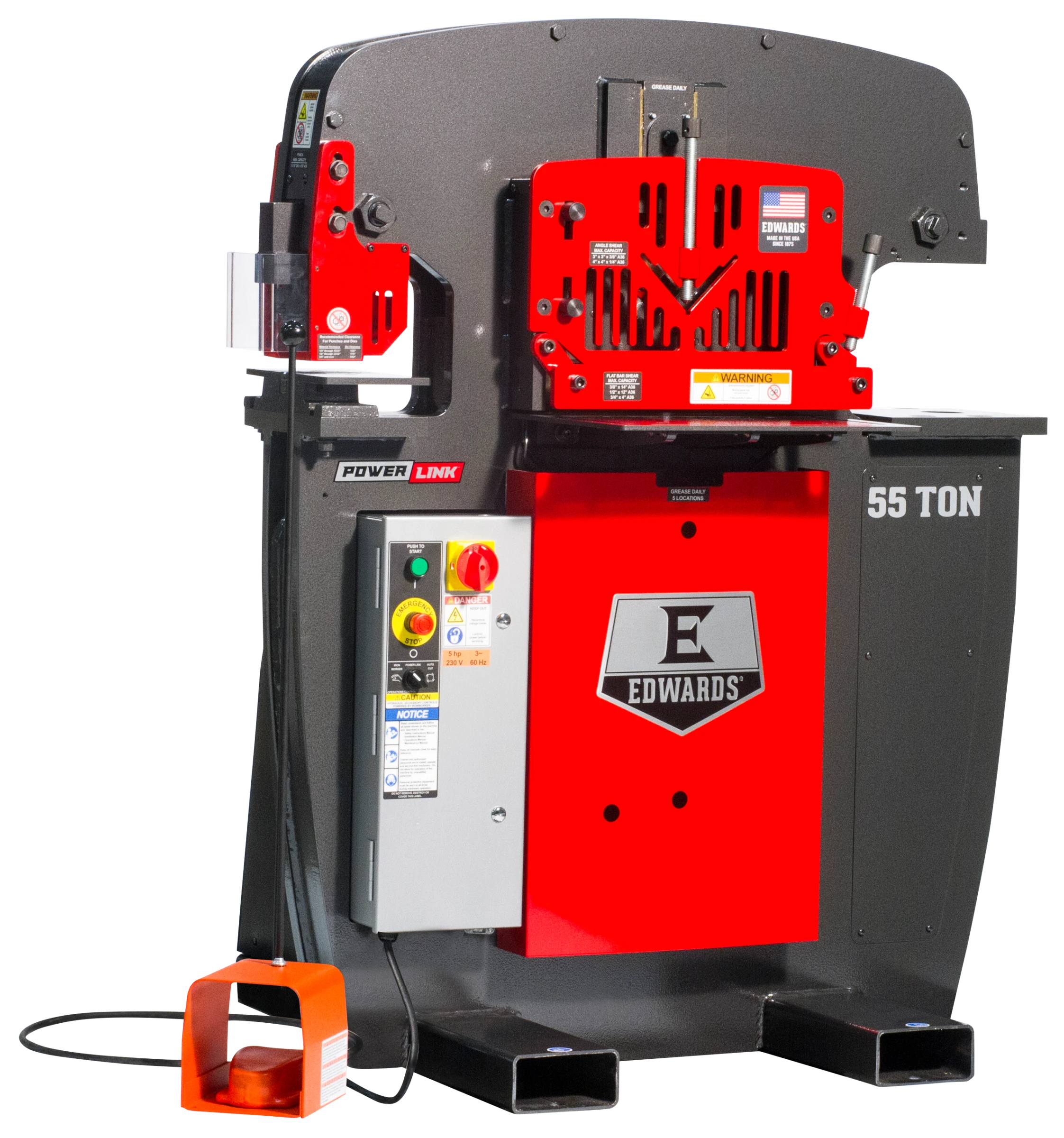 IW55-3P208-AC500_main.png-scaled-1 Edwards 55 Ton Ironworker 208V, 3Ph with PowerLink IW55-3P208-AC500 - Image 1