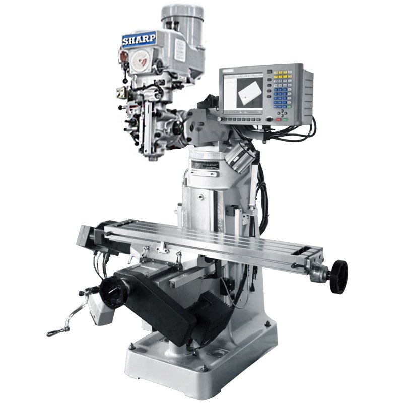 LMV-50-MP-2 Sharp Industries 220V 9" x 50” Variable Speed 2 Axes CNC Vertical Knee Mill LMV-50/MP-2 G2 - Image 1