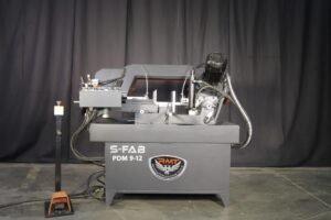 Revolution Machine Tools 1.75HP Semi-Automatic Pivoting Double Miter Band Saw S-FAB PDM 9-12 - Image 5