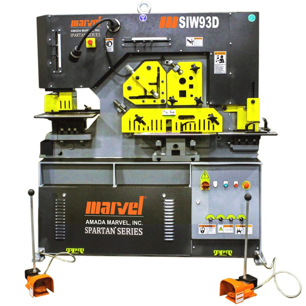 MSIW93D-2 Marvel Amada Three Phase Spartan Series 93 Ton Heavy Duty Dual Cylinder Ironworker MSIW93D - Image 1