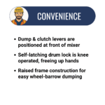 10 Cu Ft Mortar/Plaster Mixer Baldor Electric Motor | Highway Towable - Image 8