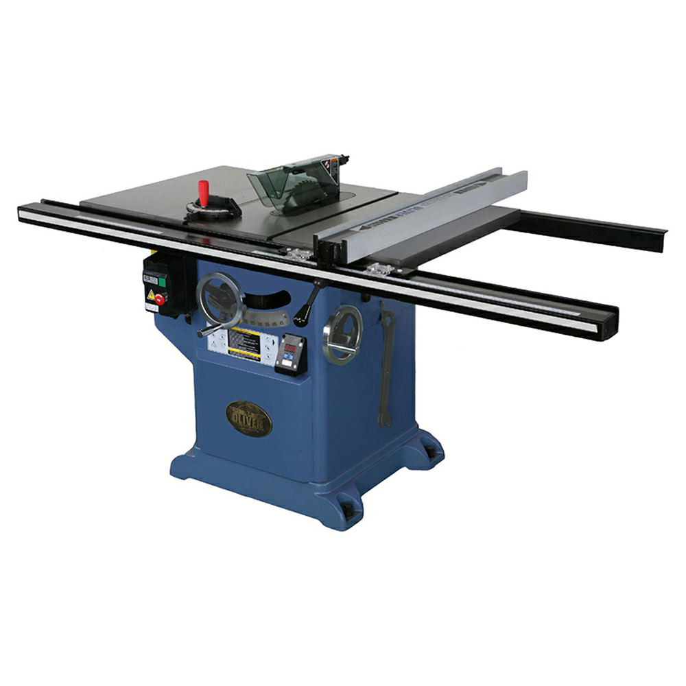 OLV4016.004-A001 Oliver 10" Heavy Duty Professional Table Saw with Side Table/52" Rail, 5HP/3 Phase - Image 1