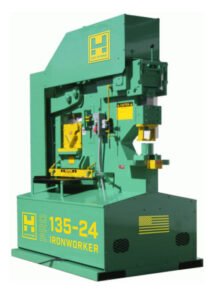 Uni-Hydro 7.5HP 220V Single Phase PRO 135 Ton Ironworker with 24” Bar Shear Blade 112010