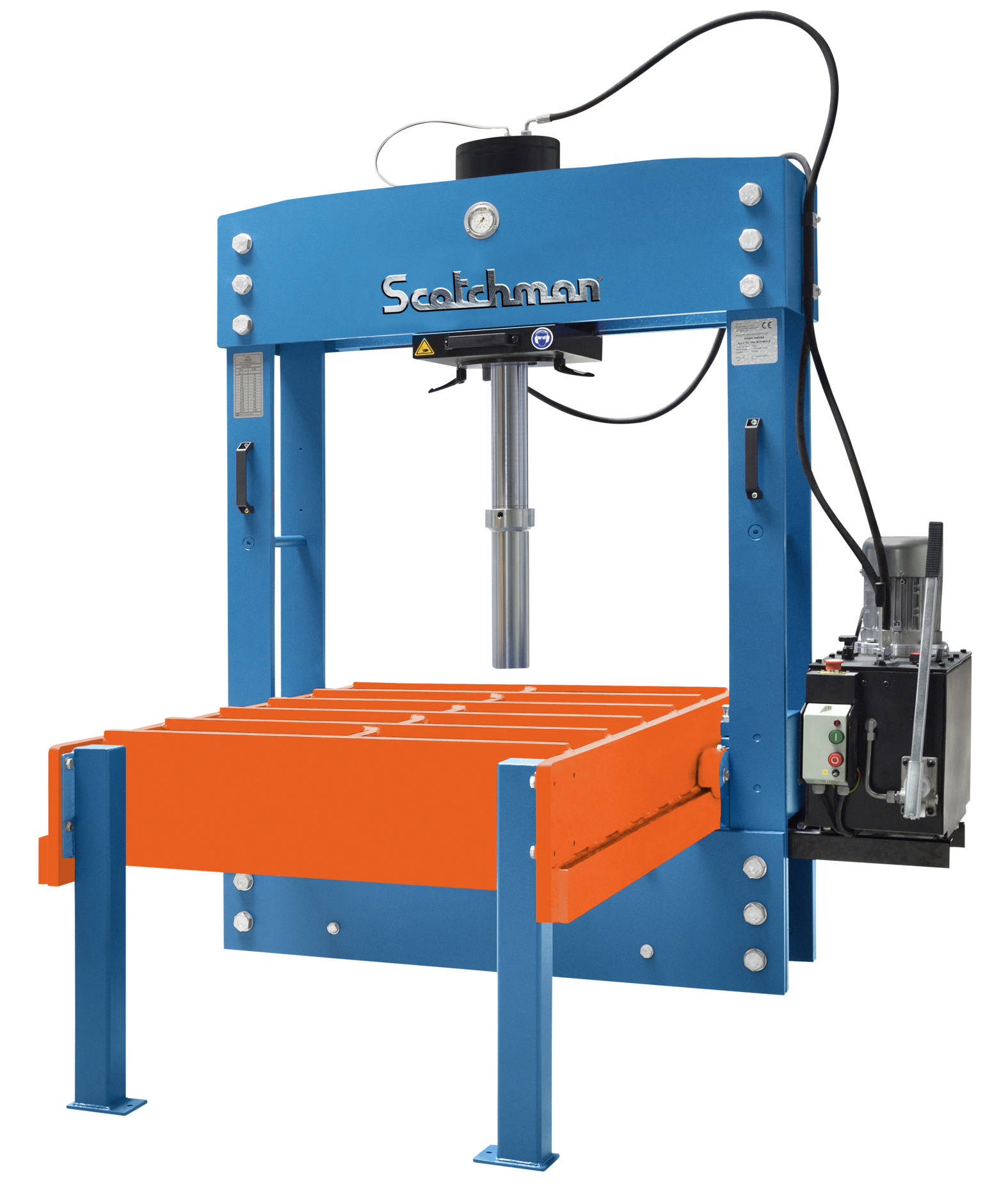 PressPro20176MT20-20Scotchman20H-Press_movable_press_frame Scotchman PressPro MT 230V Three Phase 176 Ton Hydraulic Press with Moveable Frame 851772 - Image 1