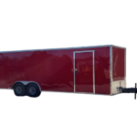 QC234 Quality 8.5x24 Enclosed Trailer TA 10K Red