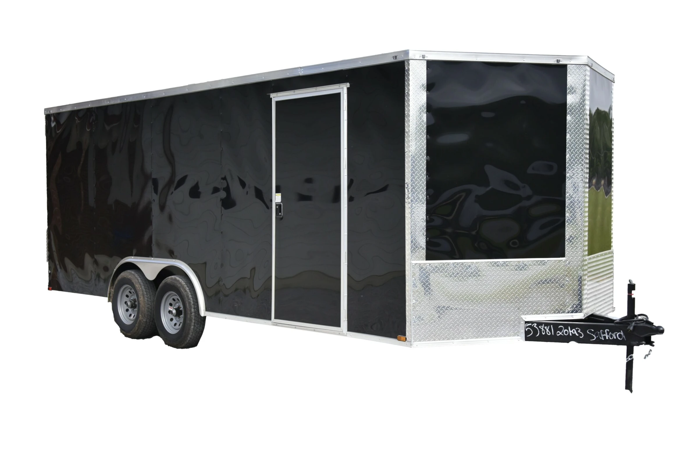 QC254-scaled-1 QC254 Quality 8.5x20 Enclosed Trailer TA 10K Black - Image 1