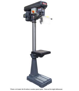 Dake Model SB-25V 110V Single Phase 1” Drill Capacity Variable Speed Floor Model Drill Press 977600V - Image 3