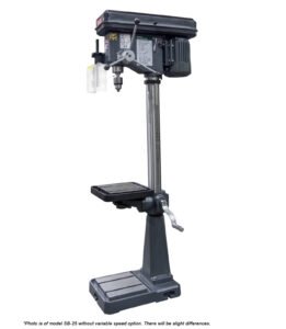Dake Model SB-25V 110V Single Phase 1” Drill Capacity Variable Speed Floor Model Drill Press 977600V - Image 4