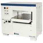 SCM 3-Phase 15Hp 24″ Planer w/Tersa cutterblock, 2 idle-bed rollers, powered movement of the table w/LED digital readout
