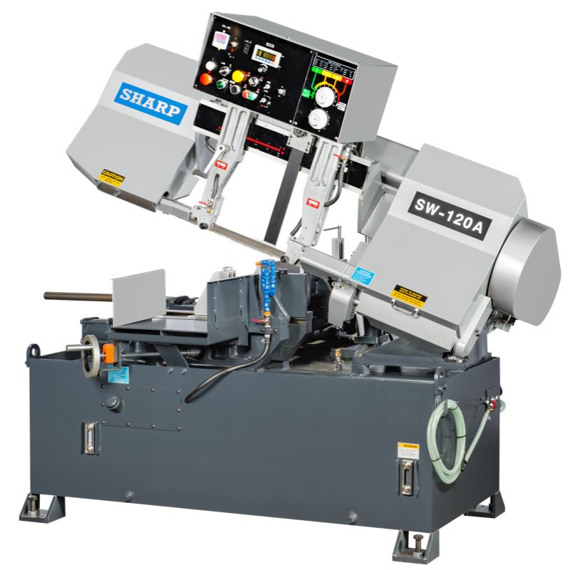SW-120A.jpg Sharp Industries 5 HP Horizontal Automatic Band Saw SW-120A - Image 1