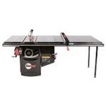 Industrial 5HP, 3ph, 230v Cabinet Saw with 52” Industrial T-Glide Advance Rip Fence, Rails & Extension Table
