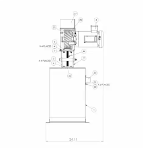 Kalamazoo Industries 3HP 460V Three Phase 3” x 90” Grinder with Vacuum Base KS390V - Image 2