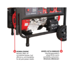 7000 Watt Honda Powered Portable Generator Gas Power Professional Use - Image 4