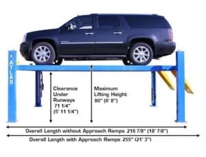 Atlas® 414 Commercial Grade 4 Post Lift 14,000 lbs - Image 2