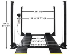 Atlas® Garage Apex 8 ALI Certified 4 Post Parking Lift 8,000 lbs - Image 5
