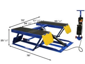 Atlas® LR-06P Portable Low Rise Scissor Lift 6,000 lbs - Image 6
