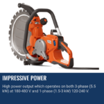 Husqvarna Power Cutter K7000 Ring 14″ – Electric - Image 2