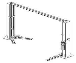 Whip WAS112E-24 Symmetric Ex-Tall 2 Post Car Lift ALI Certified - Image 2