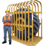 EarthMover Tire Inflation Cage