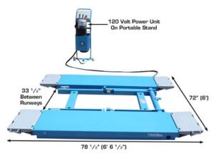 Atlas® Kwik Bay Open Center Portable Lift 7,000 lbs - Image 8