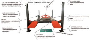 Katool KT-4H110 4 Post Car Lift 11,000 lbs - Image 6