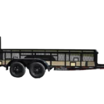 CA148 Caliber 7x16 Utility Trailer HD W/ 2' Mesh Sides & Tube Gate