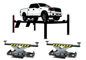 Challenger 4P14XFX 4P14series Ex-Length Hydraulic 4 Post Lift 14,000 lbs Combo