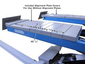 Atlas® 12AWFSL Commercial Grade Alignment Scissor Lift 12,000 lbs w/Wheels-Free System - Image 9