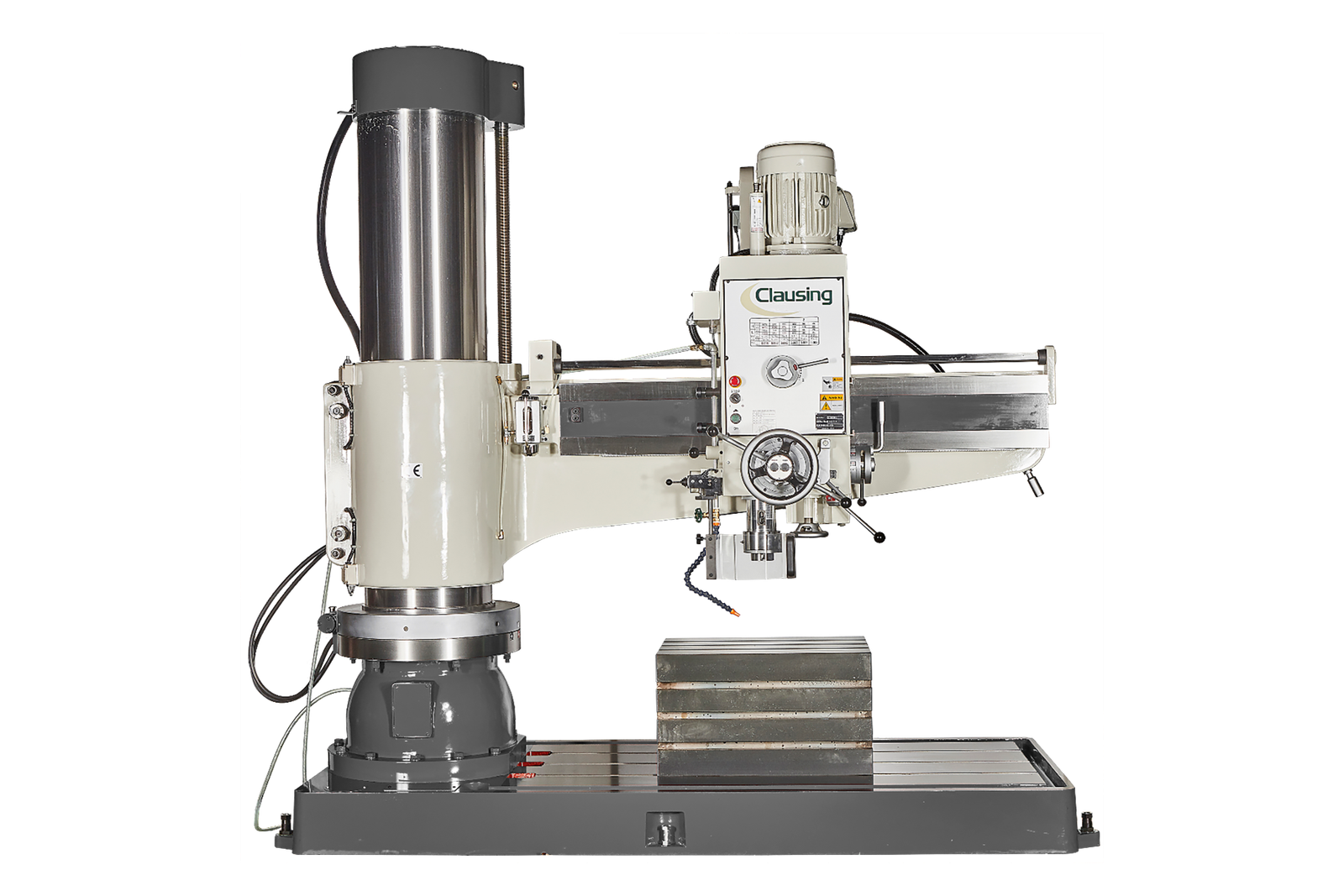cl1600h_front_hi-res-1 Clausing 230V Three Phase 62” Arm 12-Speed Radial Drill with Hydraulic Clamping System CL1600H - Image 1