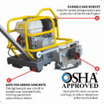 Soft Cut Concrete Saw – 6″ Blade, 1 3/16″ Depth, 3.5HP Engine - Image 5