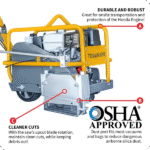 Soft Cut Concrete Saw – 13 HP – 1.5″ Depth – 10″ Blade - Image 4