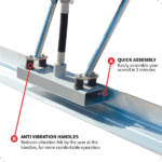 Tomahawk Power Concrete Screed Three Aluminum Blade Bundle (Choose 3 Boards) W/ Free Vibration Impact Ironclad Gloves - Image 9