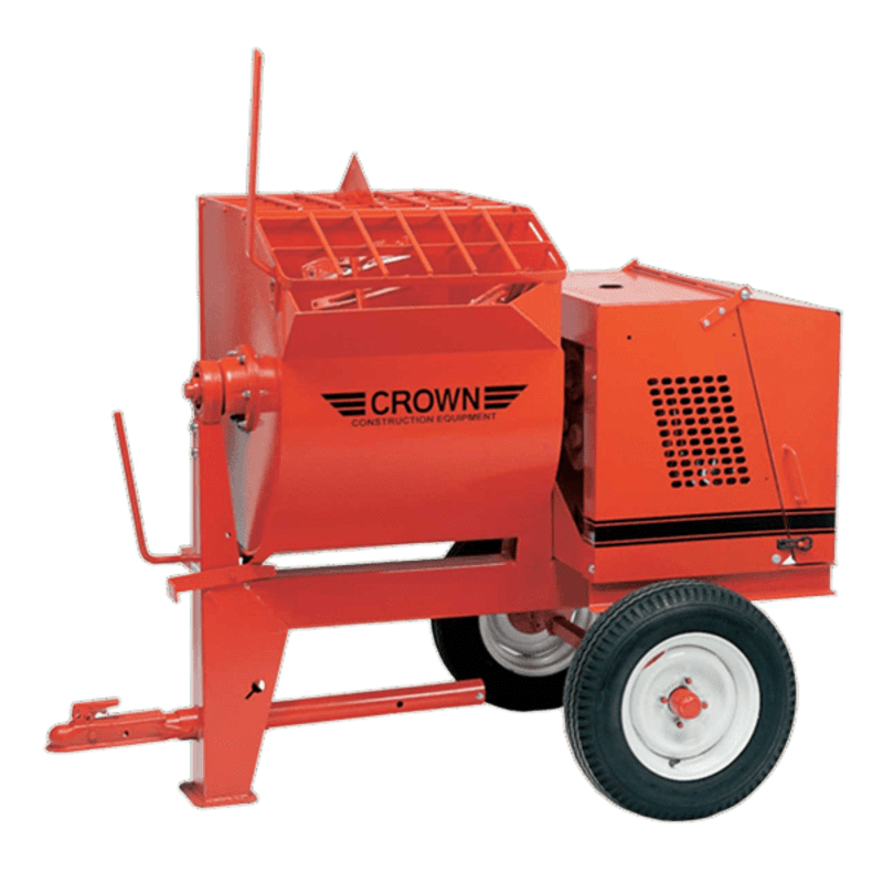 crown-mortar-mixer-for-sale-crown-construction-equipment-609918.png 8 Cu Ft Mortar/Plaster Mixer Honda Gas Engine | Highway Towable - Image 1