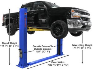 Atlas® Platinum PVL-9BP ALI Certified Base-Plate 2 Post Lift 9,000 lbs - Image 3