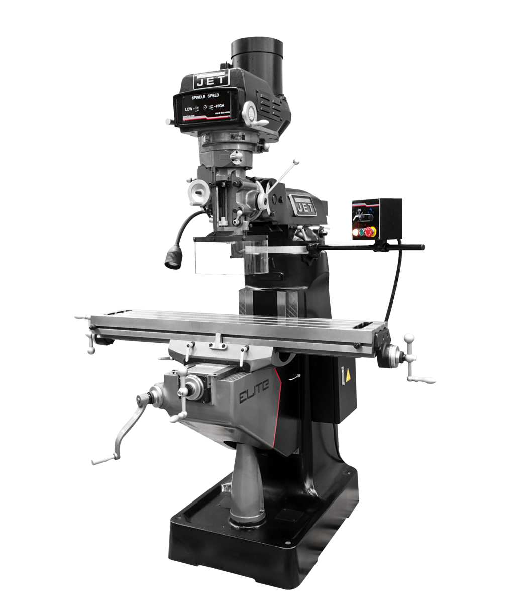 dc4341c6c02b7c3f0c0c4a7fad0d6f74076e5500_894152_main.png Jet ETM-949 Mill with 2-Axis Newall DP700 DRO and X-Axis JET Powerfeed 894152 - Image 1