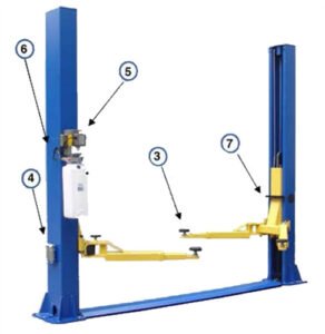 Auto Lift AL2-9K-FX 9,000 lb. 2 Post Floor Plate Car Lift - Image 2