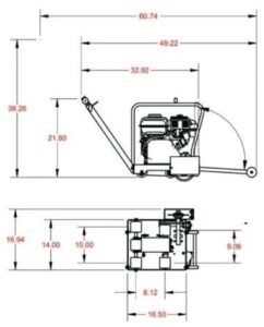 Diamond Products CC150XL-EE First-Cut Concrete Saw True Early Entry Series 6in Honda GX160 Engine 4.8HP - Image 4
