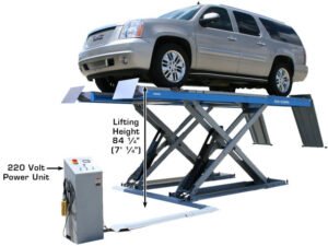 Atlas® 12AWFSL Commercial Grade Alignment Scissor Lift 12,000 lbs w/Wheels-Free System - Image 2
