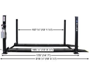 Atlas® Garage Apex 8 ALI Certified 4 Post Parking Lift 8,000 lbs - Image 6