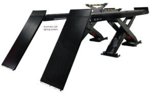 Challenger SX14-ER Surface Mount HD Extended Ramps Scissor Alignment Lift Package 14,000 lbs - Image 2