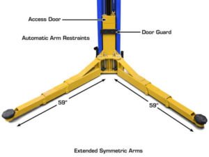 Atlas® Platinum PVL12 ALI Certified 2 Post Lift 12,000 lbs - Image 7