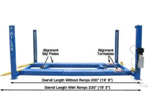 Atlas® 412A Commercial Grade 4 Post Alignment Lift 12,000 lbs - Image 7