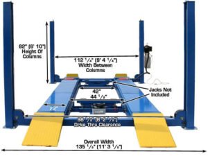 Atlas® 412A Commercial Grade 4 Post Alignment Lift 12,000 lbs - Image 9