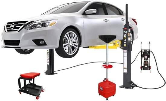 fc556a98-c2b5-463e-91a9-2ea9772ab3ef_5175566-2__31473.1759532212.jpg MaxJax® M7K Portable Two Post Garage Lift - Deluxe Package - Image 1