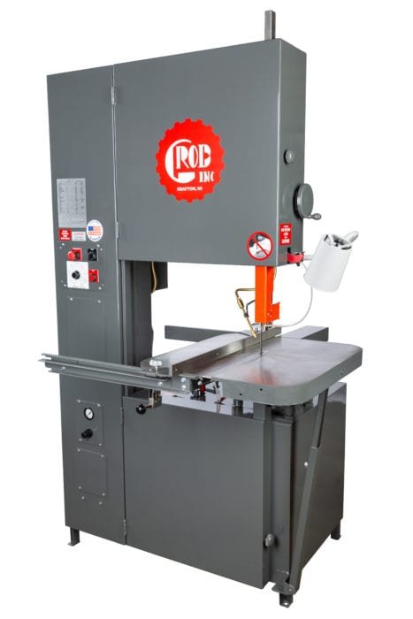 grob-4v-24-033-Edit-467x700-1-1.jpg Grob 24” Variable Speed 460V Three Phase Vertical Band Saw 4V-24 - Image 1