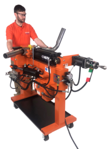 Huth 220V Single Phase 5HP 1605 Manual Knee Control Pipe Bender with 023 Die Package HB-05