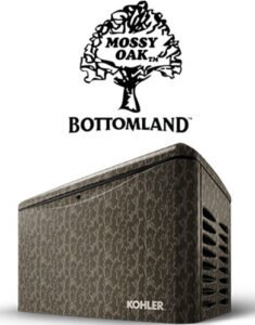 Kohler 26RCA 26kW Generator with Mossy Oak Camo Enclosure